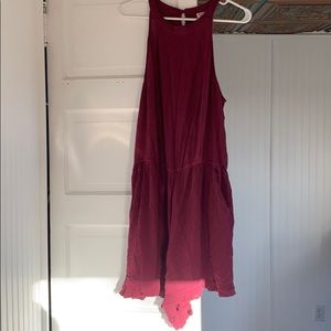 Burgundy Romper